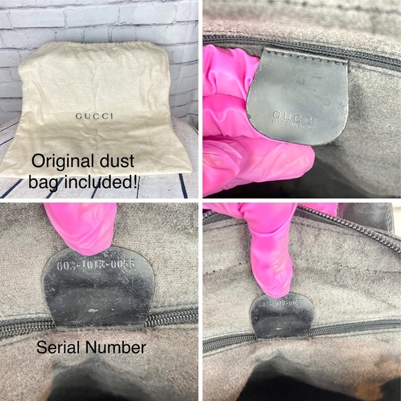 Gucci SOHO black leather backpack with organizer and scarf - Picture 5 of 16